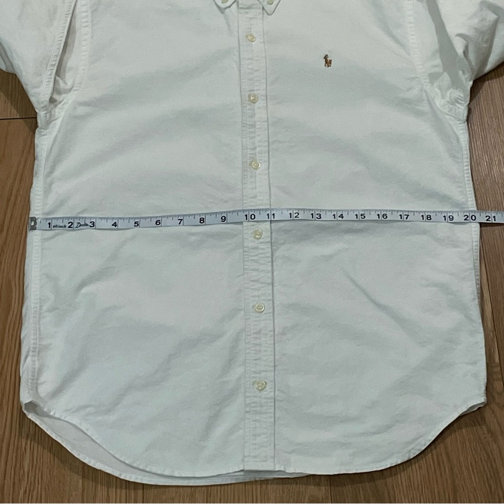Polo Ralph Lauren Youth 20 Long Sleeve Button Down Shirt White Preppy Office - Picture 7 of 10